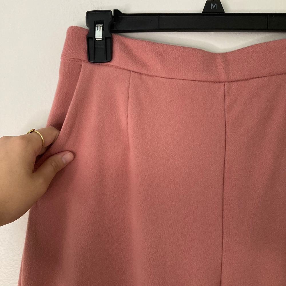 Barbiecore Dusty Rose 2-Piece Pant Set Cropped Blazer & Wide Leg Sweat Pants XXL - Picture 8 of 11